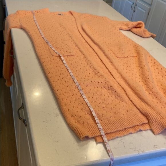 Anthropologie FRNCH Paris Clementine Longline Duster Cardigan with pockets OS - Picture 6 of 11